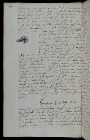 Freytag d 7 July. 1730.
