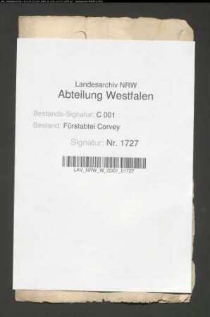 Lehnrevers Johann Gerlings, Bürger zu Höxter, über einen Meierhof in Godelheim