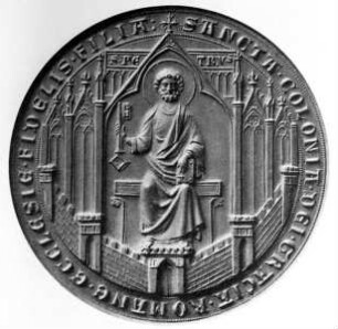 Grosses gotisches Stadtsiegel