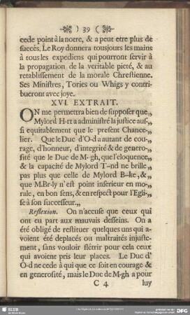 XVI. Extrait