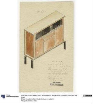 Buffetschrank (Möbelentwürfe, Körpermöbel, Schränke)