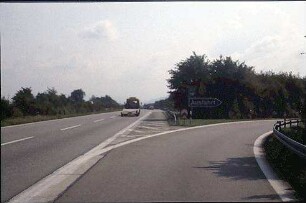 Ausfahrt Ost von Hauptfahrbahn Ost (Basel Richtung Karlsruhe)