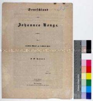 Kommentar des Schriftstellers Johann Peter Lyser zum Brief von Johannes Ronge an den Trierer Bischof Wilhelm Arnoldi