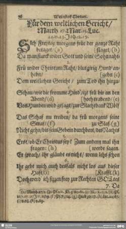 Für dem weltlichen Gericht