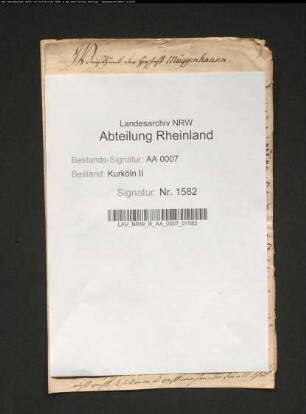 Weistum der Herrschaft Müggenhausen (Abschrift)