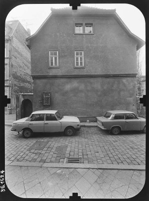 Erfurt-Altstadt, Farbengasse. Wohnhaus. Straßenfront