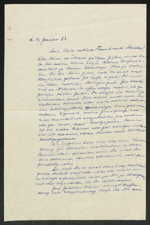 Brief von Julius Levin an Gerhart Hauptmann