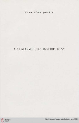 Troisième partie