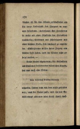 Von besondern Schönheitsmitteln.