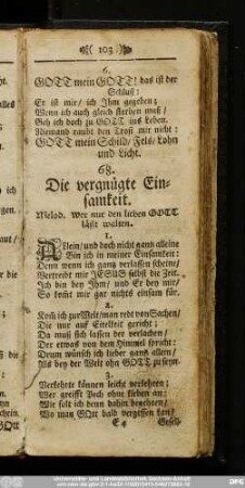 68. Die vergnügte Einsamkeit.