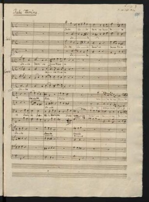 Jube Dom'ne; V (X), Coro (2); C-Dur; MWV B 10