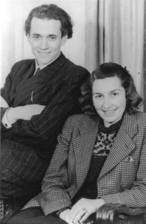 Organist Herbert Collum mit Ehefrau, der Sängerin Herta-Maria Böhme-Collum