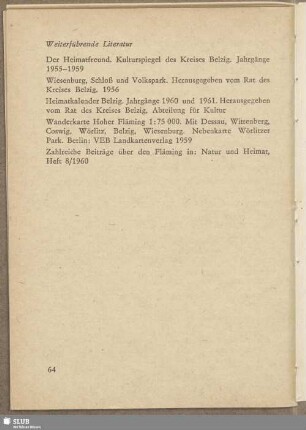 Weiterführende Literatur