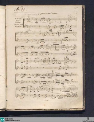 Grande Ouverture et Marche triomphale pour grand Orchestre composée pour la fète musicale de Cologne 1832