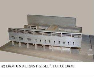 Bibliothek der Heinrich-Kraft-Schule - Modell des Gesamtgebäudes