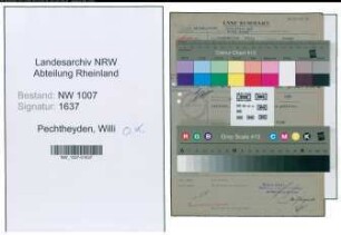 Entnazifizierung Willi Pechtheyden , geb. 04.04.1911 (Kaufm.Angestellter)