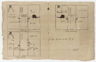 Lichtenau, Renthof, Umbauentwurf, Grundriss