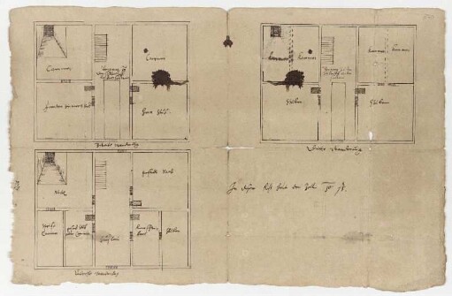 Lichtenau, Renthof, Umbauentwurf, Grundriss
