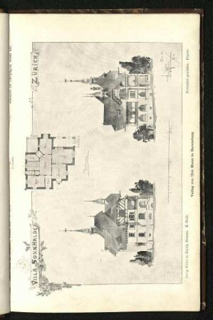 Tafel 2: Villa Sonnhalde in Zürich