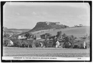 Thürmsdorf mit Festung Königstein
