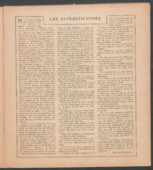 Las supersticiones