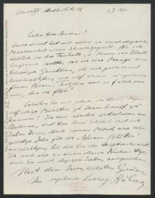 Brief an Ferruccio Busoni : 09.10.1916