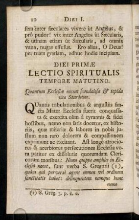 10-19, Lectio Spiritualis Tempore Matutino