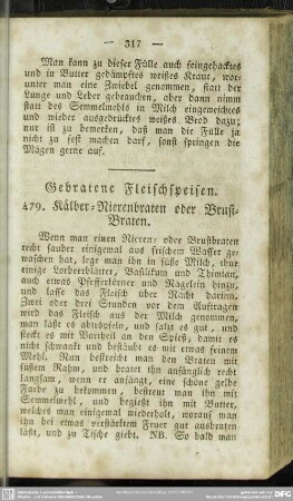Gebratene Fleischspeisen