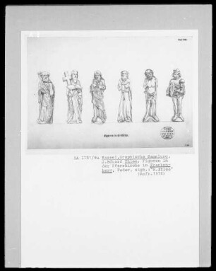 Figuren in der Pfarrkirche in Frankenberg