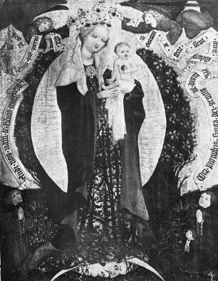 Von zwei Engeln gekrönte Madonna auf der Mondsichel