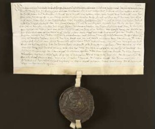 1603 Jan. 06. Engelbert Moritz verkauft Hausrente auf sein Haus an der Mittelstrasse zwischen Gerdt Wandtscherers am Ort gelegenen Hause und dem Rathaus auf dem Kirchhof schließend an die Dechen der Kirche zu Hillentrup.