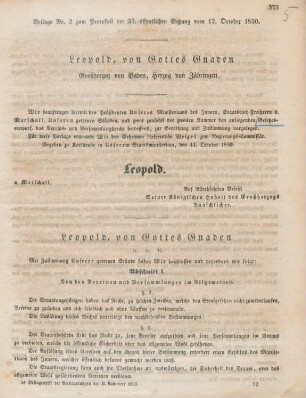 Gesetzesentwurf, das Vereins- und Versammlungsrecht betreffend