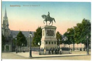 Luxemburg. Monument de Guillaume II.