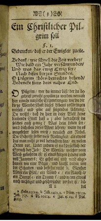 Ein Christlicher Pilgrim soll ...