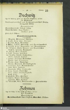Zehmen