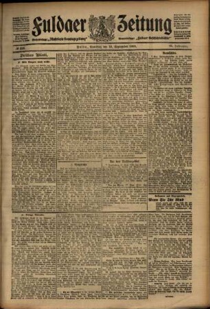 Dritte Ausgabe vom Samstag, den 19. September 1908.