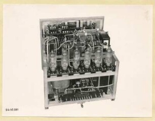 10 kW Fernsehsender Nr. 507, Schrank T4 Einschub Anodengleichrichter, Foto 1954