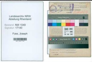 Entnazifizierung Joseph Fuss , geb. 29.03.1890 (Bueroangestellter)
