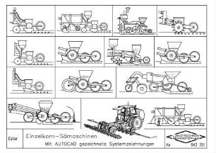 Einzelkorn-Sämaschinen Mit AUTOCAD gezeichnete Systemzeichnungen