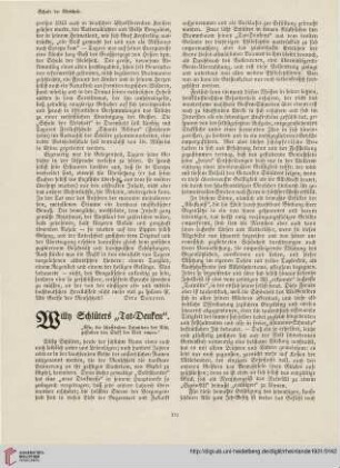 31: Willy Schlüters "Tat-Denken"