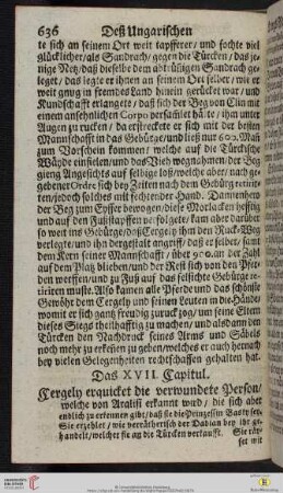 Das XVII. Capitul