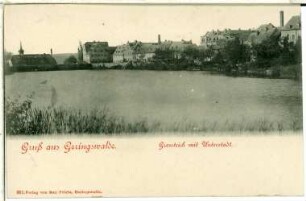 Geringswalde. Blick über den Großteich zur Unterstadt
