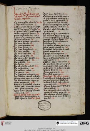 Gallus de Aula Regia, Malogranatum L. III.