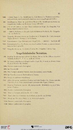 Angelsächsische Sceattas (Nr. 308 - 321)