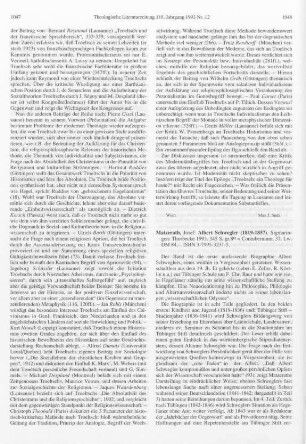1048-1049 [Rezension] Matzerath, Josef, Albert Schwegler