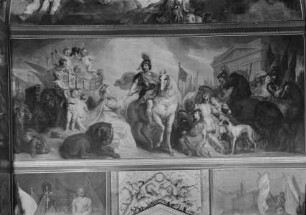 Die Niederländische Jungfrau bietet dem Prinzen Friedrich Heinrich die Statthalterschaft der sieben Provinzen an