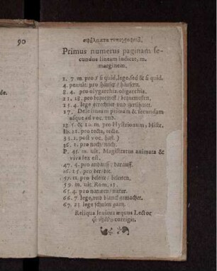 Primus numerus paginam secundus lineam indicat, m. marginem