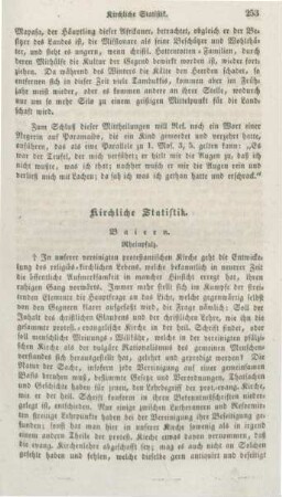253-284 Kirchliche Statistik