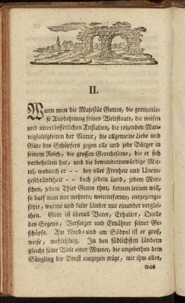 II. [Von warmen und kalten Ländern.]