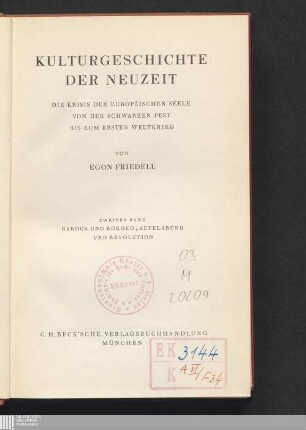 2: Barock und Rokoko, Aufklärung und Revolution